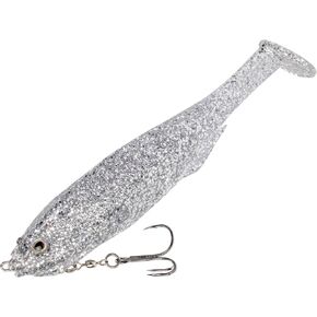Strike King (FCS6-475) Final Copy Fishing Lure, Pre-Rigged Soft Plastic Swimbait, Free-Swinging Size 2 Treble Hook, Belly Magnetic Hook Keeper, 6-Inches, 1.5-Ounce, Carolina Chrome