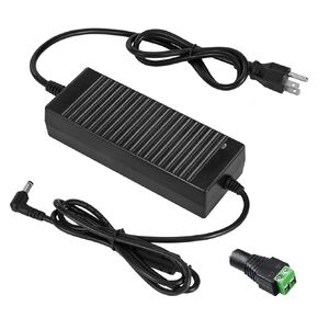 24V 8A Power Supply Adapter AC 100-240V to DC 24 Volt 8 Amp 192W Power Converter Low Voltage Transformer with 5.5 x 2.5/2.1mm DC Output Jack for LED Strip Light CCTV Cameras LCD Monitor 3D Printer
