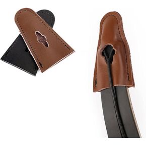 FUNTRESS Archery Recurve Bow Limb Protector Leather Guard Protector End Replacement Caps for Traditional Bow Longbow(1 Pair)