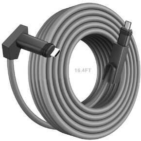 V2 Starlink Cable for Starlink Satellite Dish Antenna, Anti-Interference & Waterproof Replacement Cable, Extension Cables Wire Accessories for Starlink Actuated Gen 2, grey-16.4ft