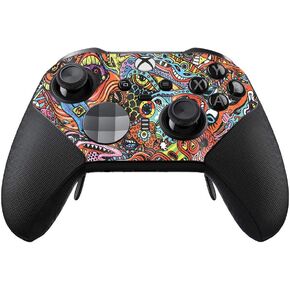 MightySkins Glossy Glitter Skin Compatible with Xbox Elite Series 2 Controller - Acid Trippy | Protective, Durable High-Gloss Glitter Finish | Easy to Apply and Change Styles | Made in The USA