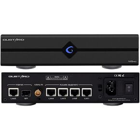 Gustard N18 PRO HiFi Audio Network Switch, 5* Ethernet Ports 1* SPDIF Optical Fiber Input Interface, BNC 10 MHz Clock Input, High Performance Network Switch for HiFi Audio Streaming(Black)