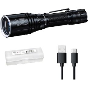 Fenix TK30R 1640 Yards Long Throw Tactical LEP Flashlight, USB-C Rechargeable Long Runtime with Lumentac Organizer