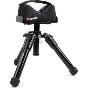 Portable Shooting Rest, Rifle Tripod with Rapid Gun Rifle Rest Bag - Height Adjustable 6.3"-13.4" Compact Shooting for Optimal Accuracy and Stability