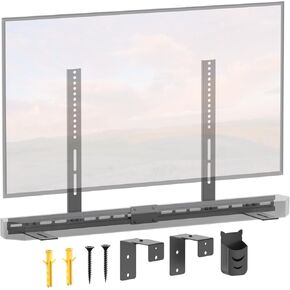 Upgraded Soundbar TV Mount for Samsung Soundbar Mount Under TV or Above TV - Adjustable Mounting Bracket for Samsung Sound Bar TV Mount with Samsung Speaker Mount and Remote Holder