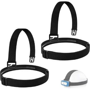 Headlamp Strap, Headlamp Band, Elastic Headband Replacement for Black Diamond Petzl Fenix Energizer Princeton Tec Pelican -1" Width 2 Pack