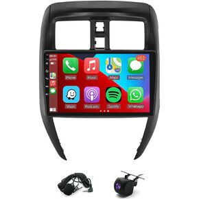 10 inches Car Stereo Radio for Nissan Versa Sedan 2015 2016 2017 2018 2019，Android 13 Car Stereo Radio w/CarPlay &Android Auto Radio, Support GPS Bluetooth/SWC/WiFi/Backup Camera Radio(2+32G)