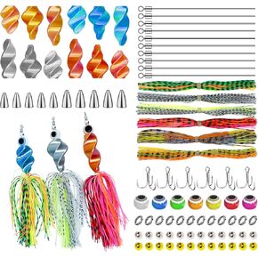 Spinner Making Kit Fishing Lure Making Kit Bass Lures Trout Lures Fisher Angler DIY Gift Spinner Bait Accessories