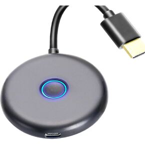 Wireless Display Adapter 4K HDMI Miracast Dongle Screen mirroring Function,anycast cast Plug and Play Files,Videos,Audio...from Smartphone/PC 4/5.8G Transfer to TV,Projector,Large Devices