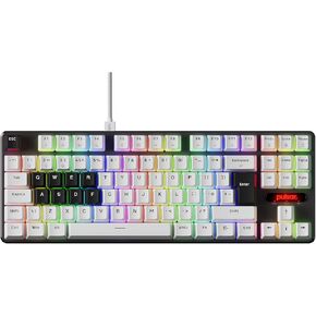 Pulsar PCMK 2 HE TKL Hall Effect Magnetic Gaming Keyboard, Rapid Trigger, Adjustable Actuation Magnetic Switch, 8k Polling, Ultra-Low Latency, RGB Lighting, Hot-Swap, Double Shot PBT Keycaps (White)