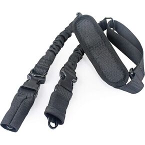 Two Point Sling for Rifle Gun Loop Strap Adjustable Shoulder Pad Heavy Duty Clip