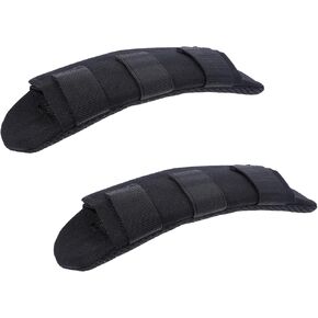 2 Pack Shoulder Strap Pads Tactical Shoulder Strap Pad Black Vest Shoulder Pad Removable Luggage Bags Fastener Cushions Backpack Strap Pads for Sling Bags Guitar Pad Backpack Satchel