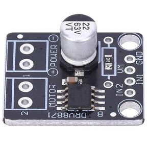 DRV8871 DC Motor Driver, Black Metal BOB Drive Module Pwm Control Port Brushed DC Motor Driver for Printers, Appliances, Industrial Equipment