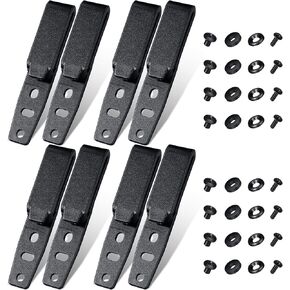 8 Pieces Holster Belt Clips Grip Hooks Holster Hardware with Screws Adjustable Molle Adapter with Mounting Hardware Belt Clip for Outdoor Activity