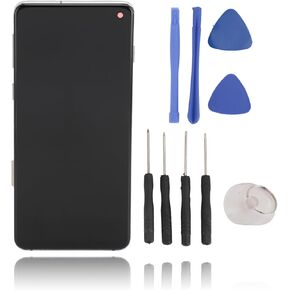 Screen Replacement for Galaxy S10 LCD Display Panel Digitizer Glass Full Assembly with Repair Parts Kit