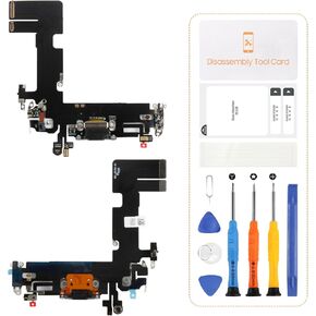 Charging Port for iPhone 13 Flex Cable Replacement,Dock Connector for iPhone 13 USB Charger Port Board Replacement Assembly with Tools