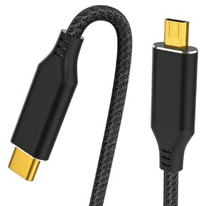 Micro HDMI to USB C Cable 6FT, High Speed 4K@60Hz, Uni-Directional Micro HDMI to Type C Cord Support Raspberry Pi 4, Odin Lite, Camera, Video Capture Card, Laptop