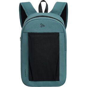 Travelon Anti-Theft The Voyages Small Backpack with XL Water Bottle Pocket, Slate Blue, 8" W x 14" H x 4.5" D