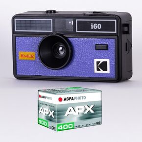 Kodak DA00259 - I60 Camera Pack و 1 36 موقعًا 400 فيلم ISO ، عدسة بصرية 31 مم ، مناسبة لأفلام ISO 200/400/800 ، لأفلام ملونة 35 مم - Blue in Kuwait