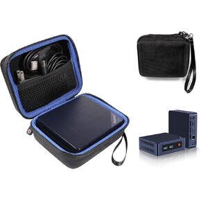 GETGEAR Mini PC Case for BEELINK MINI PC compatible with Beelink S 12 Pro Mini PC, Mini S12 Pro, MINIS 12 PRO, compact consolidation case for Mini PC and cable