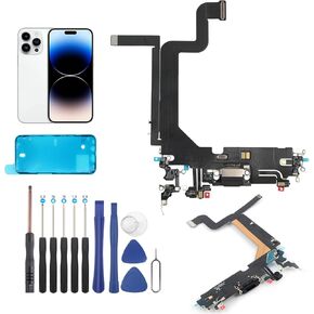 Dock Connector for iPhone 14 Pro Max Charging Port Replacement for iPhone 14 Pro Max USB Charger Board Flex Cable Parts with Tools
