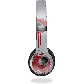 Carbon Fiber Headphone Skin Compatible with Beats Solo 4 - Bullet Holes - Premium 3M Vinyl Protective Wrap Decal Cover - Easy to Apply | Crafted in The USA by MightySkins