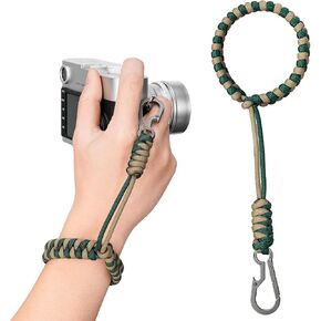 KeyUnity KC03 Camera Wrist Strap Adjustable Paracord with Carabiner, Braided Lanyard for Key, Cell Phone, Camera, and Wallet