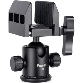 Shooting Saddle with Ball Head, CNC Aluminum Heavy Duty 360° Tripod Head, Universal Rest Clamp for Hunting Shooting Stick Tripod for Target Practice Outdoors, Hunting, and Shooting(K-2)