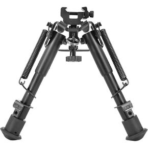 Tactical 6-9 Inches Bipod with Picatinny Adapter Adjustable Super Duty Aluminum Bipod Easy installation for Hunting Shooting Outdoors