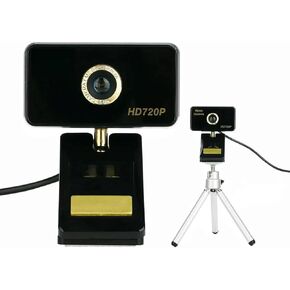 HD Webcam for PC - Computer Camera- 720P USB Webcam with Microphone - Web Camera for Desktop Computer - Web Cam for Online Calling/Video Conferencing, Zoom/Skype/Facetime/YouTube, Laptop/PC