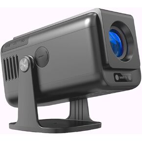 Mini Projector with WiFi and Bluetooth, Smart Projector with Built in Apps, Portable Projector with 1080P 600 ANSI Auto Keystone, proyectores 4k bluetooth wifi with 180°Rotatable Stand
