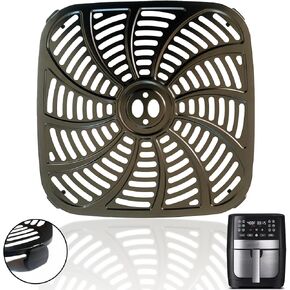 Air Fryer Grill Pan for 8QT Gourmia GAF826 Air Fryers, Upgraded Nonstick Air Fryer Crisper Tray Grill Plate Insert Grate Rack Grid Shelf for Gourmia 8QT Air Fryers, Dishwasher Safe