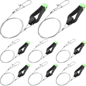 8 Pcs Fishing Downrigger Line Release Snap Weight Release Clips with Downrigger Clip Snap for Offshore Fishing Planer Board Weight Kite Trolling