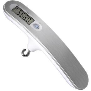 110lbs Archery Bow Scale for Draw Weight Digital Bow Scale with g/oz/kg/lb 4 Unit Conversions Luggage Scale for Traveling Bow Draw Weight Scale Recurve Bow Accessories (Silver)