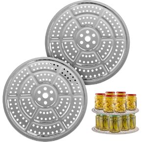 Impresa Products 2-Pack Canning Rack for Pressure Cooker - Stainless Steel - Compatible with Presto, All American Pressure Canner and More, 11-Inch (28cm)