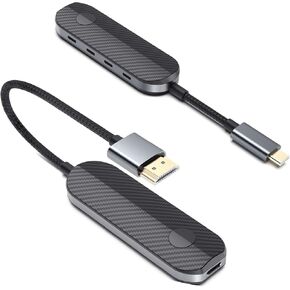 iShare Pro Wireless HDMI Transmitter and Receiver Kit 2K, Screaming Netflix, Disney, Amazon Video to TV, HD Video and Audio Sync, USB C HDMI Wireless Adapter for iPhone 15, iPad Pro, MacBook Pro/Air,