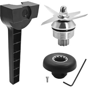 Blade Replacement Parts Fit for Vitamix，Blender Blade Assembly with Wrench & Drive Socket Removal Tool Compatible With Vitamix 64oz and 32oz Container, 2-Year Warranty
