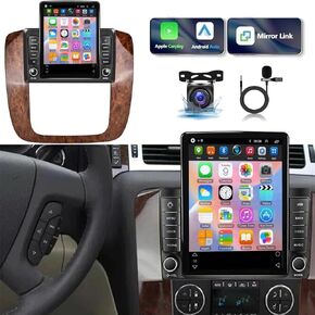 9.7 “ car Radio Stereo for Chevrolet GMC 2007 2008 2009 2010 2011 2012 2013 2014 Radio,Android 13 HD Touch Screen with Wireless Carplay/Android Auto Double Din GPS Navigation BT WiFi Camera【2+32G】