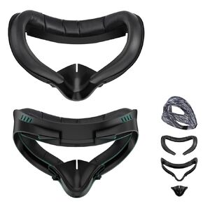 MGGTVR Face Pad Cover Cushion Replacement Compatible with Oculus/Meta Quest 2 -VR Accessories Facial Interface Bracket Washable Soft Silicone Comfortable Leather Sweat-Proof Anti-Leakage Eye Mask (QUEST 2)