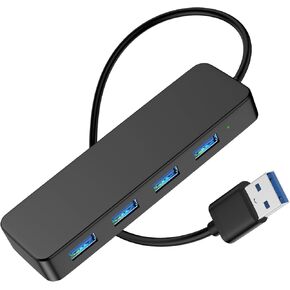 USB 3.0 Hub,Belcompany 4-Port USB Hub Splitter Ultra-Slim Portable USB A Adapter Mini Multiport Expander for Mouse,Keyboard,Flash Drive,U Disk,Printer Compatible with Laptop, Desktop PC,Xbox,PS5