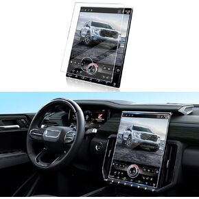 for 2025 GMC Terrain Screen Protector and 2024 2025 GMC Acadia Screen Protector 15 Inch Touchscreen 2025 Terrain Acadia Accessories Ultra Clear Tempered Glass Anti Scratch Fingerprints