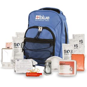 Blue Coolers Blue Seventy-Two | 72 Hour Emergency Backpack Survival Kit for 1 Person | Survival Kit for Wildfires, Earthquakes, Tornado, Hurricane, and Other Emergencies…