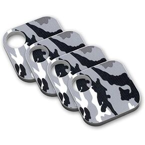 MightySkins Protective Vinyl Skin Decal (4 Pack) Compatible with Tile Key Finder Phone Finder wrap Cover Sticker Skins Gray Camo