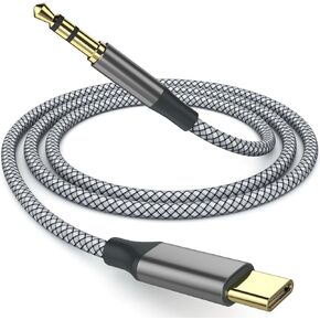 3ft USB C إلى Aux Cable 2Pack ، USB-C إلى 3.5 ملم سلك مقبس الصوت المتوافق مع Apple iPhone 16 15 Pro Max Plus ، Type-C إلى سماعة الرأس محول ستيريو سيارات للسماعات لجهاز Galaxy S24 S23 S22 Note 20 ، iPad Pro ، Pixel 9/8 in Kuwait