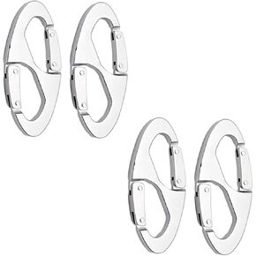 MARINE CITY 8-Shape Carabiner Buckle Snap Clip Hook, Aluminum Alloy, Max Load 15kg, for Hanging Bags, Connecting Tents, Ropes, Kettles
