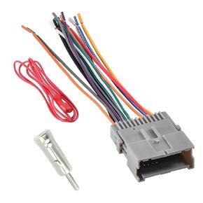 Speaker Wiring Harness Radio Wiring Harness, Audio CD Player Pigtail, Modification Accessories, Compatible with Chevrolet Chrysler Hummer Buick Suzuki GMC Cadillac (Gray)