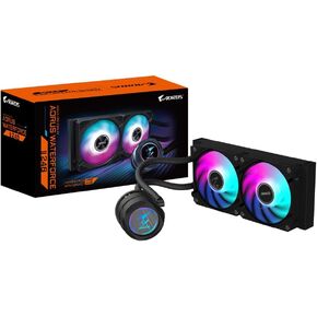 Gigabyte Aorus Waterforce II 240 AIO CPU CPU COWNER- 2X120MM ARGB FORS و MACHINISMANIMANMANMANIS