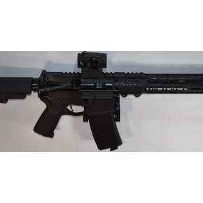 AR15 Wall Mount Rack - Display with Magazine in Rifle - Gun Stand - Decorative Gun Holder - Safe Accessories Black