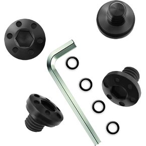 Guuun Grips Screws for Kimber Micro 9 & 380, 4 O-Rings, Allen Wrench, 4 Stainless Steel Thin Grip Screws Black