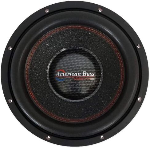 American Bass Hawk 12" SUBWOOFER, 1500 Watts RMS/3000 Watts Max Power, 4 Ohm Voice Coils, Heavy Duty cast Aluminum red Powder Coated Basket in Saudi Arabia